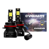 Faro  Evolum Kit Barracuda Cob Biled 9007 H4 Negro  Evbarcob