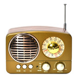 Radio Am/fm Bluetooth Usb Sd Retro Vintage Diseño