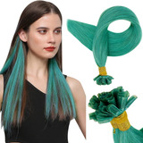 Extensiones De Cabello Humano 25gr 22in Teal