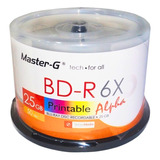 Blu Ray Master G 25gb Imprimible 50 Unidades
