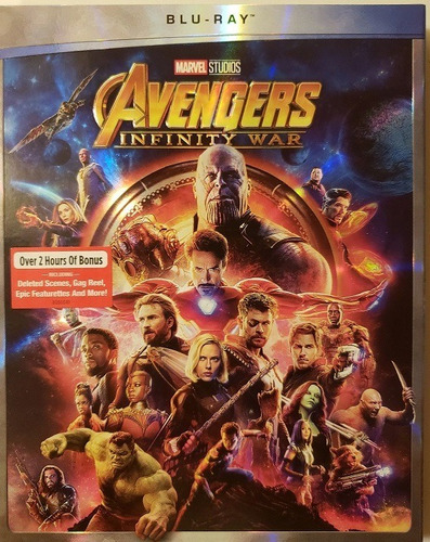 Blu Ray Avengers Infinity War Marvel Dc Original