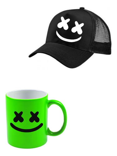 Marshmello Dj Combo Mugs + Gorra