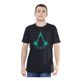 Camiseta Masculina Assassins Creed Valhalla 100% Algodão