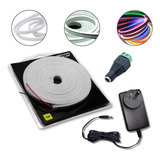 Kit Manguera Luces Neon Led Flexible 5mts + Fuente+ Conector