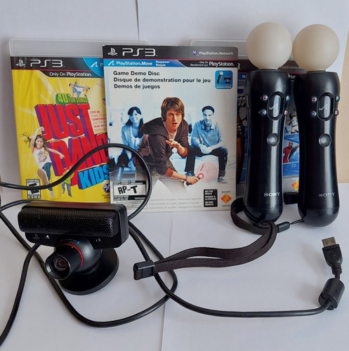 Combo Playstation Move Cámara, Juegos Y 2 Controles