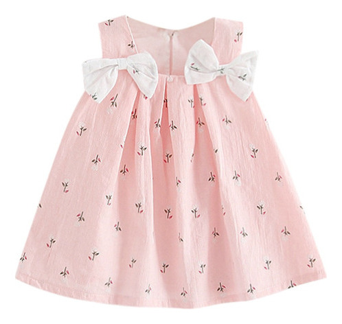 Vestido De Verano Con Lazo Para Niñas, Estilo Occidental, Lu