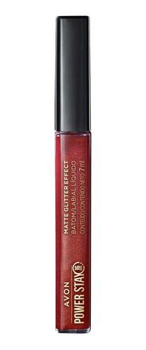 Labial Liquido Matte Glitter Effect Power Stay 16hs Avon