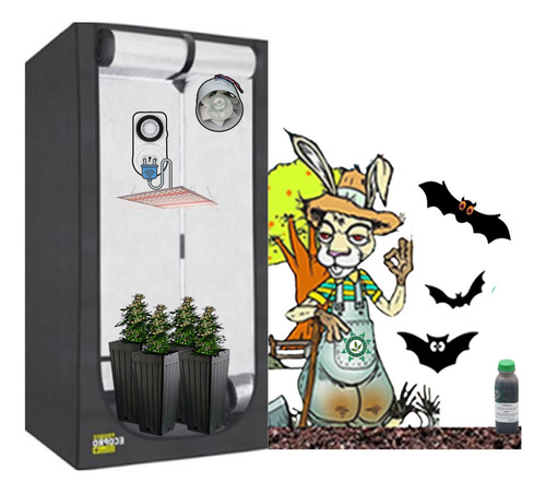 Kit Cultivo Indoor Estufa 100x100 Samsung Grow Led 1000w