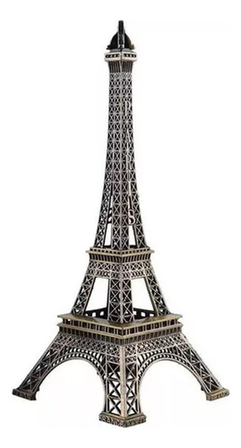 Estatuilla Modelo Torre Eiffel París De Metal 22 Cm 