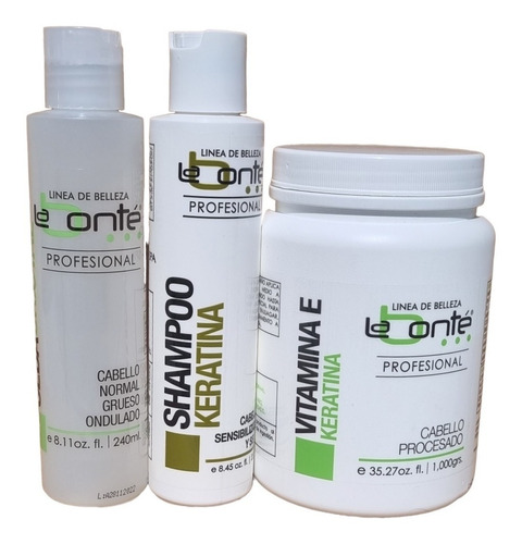 Kit La Bonte Vitamina E + Seda + Shampoo Keratina