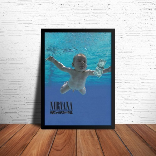 Quadro Decorativo Banda Nirvana Nevermind A3