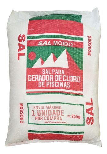 Sal Para Piscina C/ Gerador De Cloro A Base De Sal 25kg