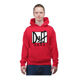 Sudadera Gorro Hoodie Hombre Duff Beer Simpsons Envío Gratis