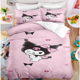 Juego De Cama Kuromi, Funda De Edredón, Fundas De Almohada