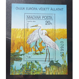 Estampilla De Hungría Tema Aves Block Mint Año 1980