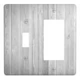 Placa De Pared Moderna Con Textura De Grano De Madera Gris,