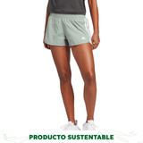 Short adidas Fitness Pacer 3 Stripes Tejidos Mujer Verde