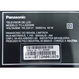 Auto Falantes Tv Panasonic Tc-l32x30b C/ Cabo- Usado