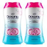 Pack 2  Downy Beads Protect April Fresh 156g Perlas De Aroma