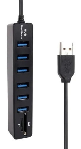 Puertos Adaptador 2 En 1 Multi Usb 3.0 Con Tarjeta Sd