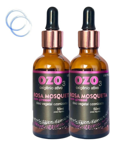 Óleo De Rosa Mosqueta Ozonizado Premium 50ml