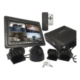 Kit Gravador Dvr Automotivo Profissional Roadstar 4 Câmeras 