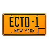 Placa Decorativa Ecto-1 Ghostbusters, Aluminio Estampado