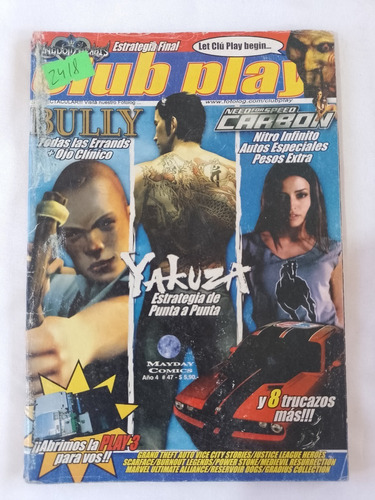 Revista Club Play 47 Yakuza Bully  Need For Speed Carbon 