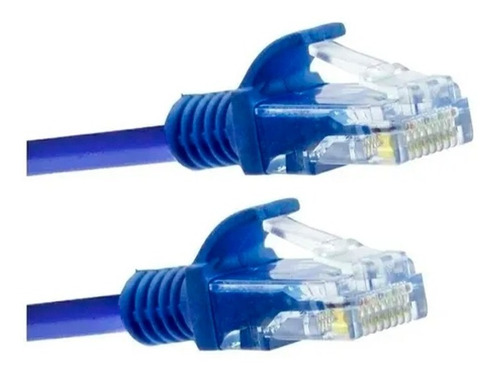 Cable De Red Rj45 Internet 15 Metros Categoria 5e Utp Azul