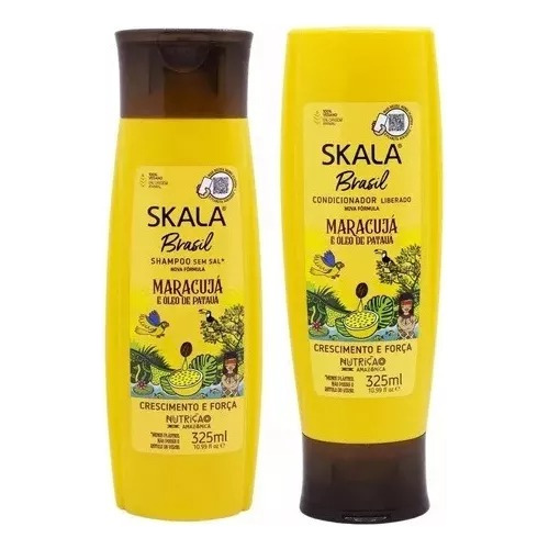 Kit Shampoo + Acondicionador Maracuya E Patauá Skala X325ml