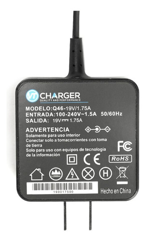 Cargador Asus X200ca X201e X202e 201e Q200e S200e 19v 1.75a