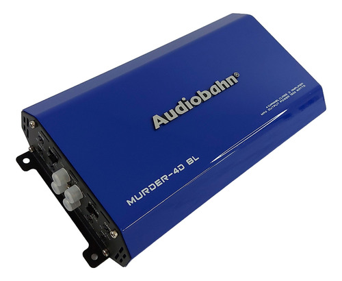 Audiobahn Amplificador Clase D 4 Canales Murder4d 1500w Color Azul
