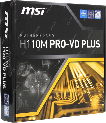 Placa Mãe Mb Lga 1151 Msi H110m Pro-vh Plus Pronta Entrega