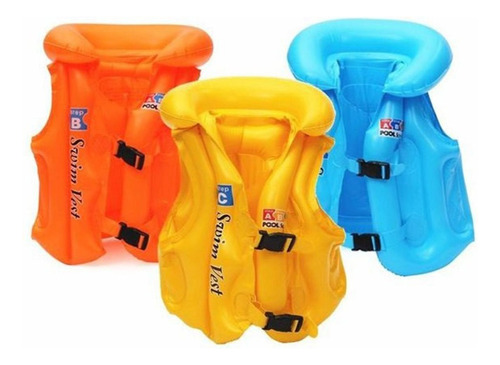 Chaleco Salvavidas Flotador Inflable Seguridad Niños Talla S