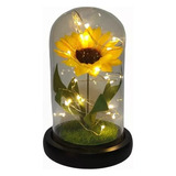 Girasol Eterno Con Luces Led Artifial Ideal 