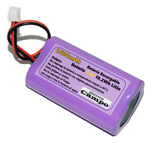 Batería Recargable Para Bocina 7.4v De 2600mah Litio 18650