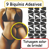 Biquini Adesivo Bronzeamento Natural Tatu Solar Fita Atacado