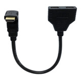 Cabo Hdmi 30 Cm 90° Pequeno Curto P/ Chromecast E Outros