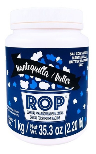 1 Kg Sal Sabor Mantequilla Para Palomitas Para Máquina