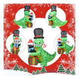 Kyerivs - Inflables Navideños De 5.25 Pies, Lindo Dinosaurio