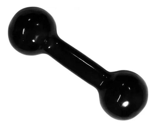 Halter Peso Bola Peso Musculação - Fitness 1kg Emborrachado Cor Preto