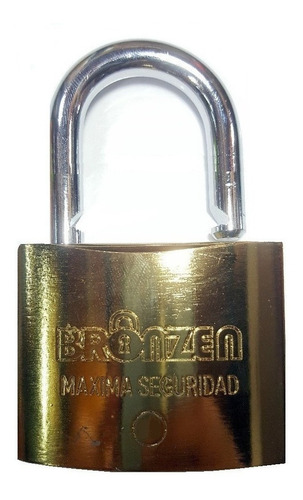 Candado Hierro Dorado 38 Mm Cofres Puerta Reja Cadena 