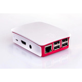 Gabinete Raspberry Pi 3 3b Blanco Y Rojo Original Ubot