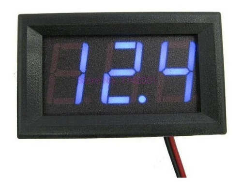  Azul Digital 12v  Electronica Voltímetro  Audio Car  Mini