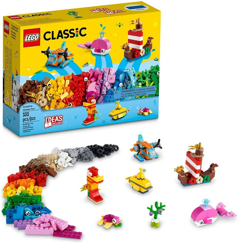 Bloques Para Armar Lego Classic Diversión Oceánica Creativa