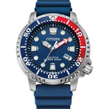 Reloj Citizen Promaster Dive Pepsi Buceo Bn0168-06l Original Color De La Correa Azul Color Del Bisel Azul Color Del Fondo Azul