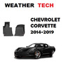 Alfombras Weather Tech Chevrolet Corvette 2014-2019 Chevrolet Corvette