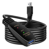 Cabo Extensor Usb Versão 3.0 Amplificado Ativo 5 Metros 