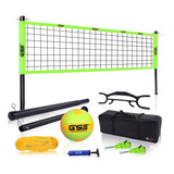 Conjunto Combinado Portátil De Bádminton Y Voleibol Gse Para