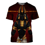 Men 2023 Camiseta Anubis Impresa En 3d